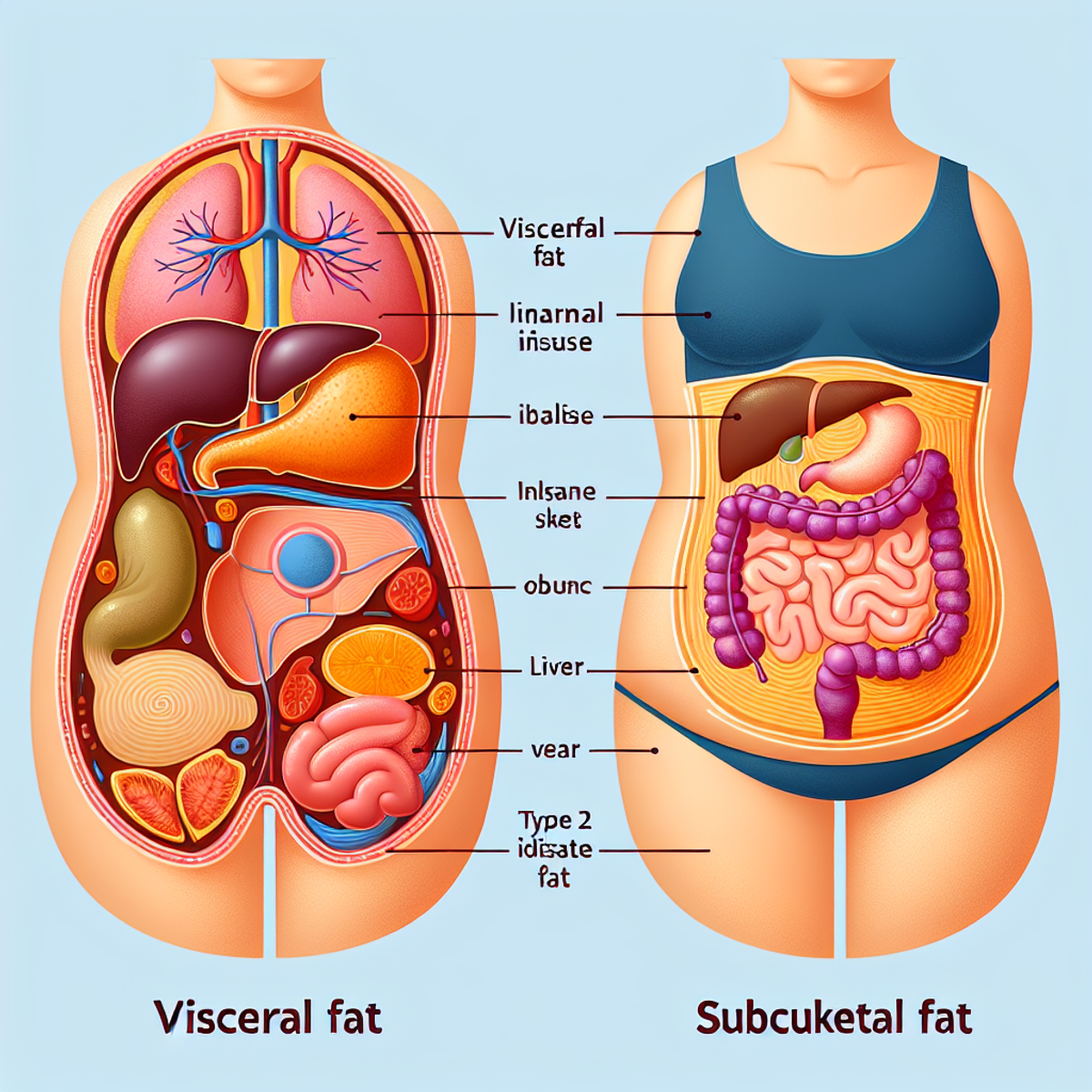 A digital art representation of a measuring tape wrapped around a slim waist, symbolizing weight loss and achieving a flat stomach.